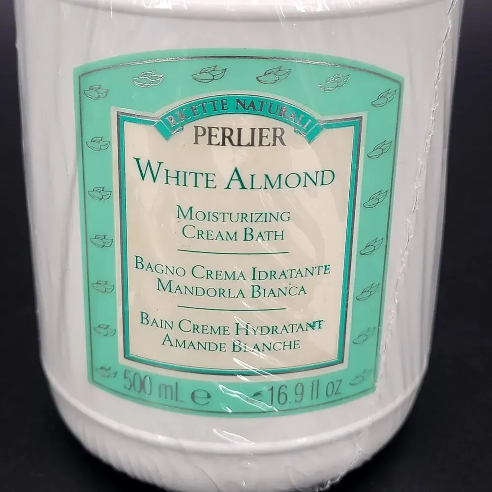 Perlier White Almond Moisturizing Cream Bath 16.9 oz NEW Sealed Made in Italy